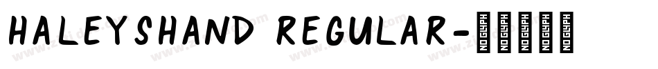 HaleysHand Regular字体转换